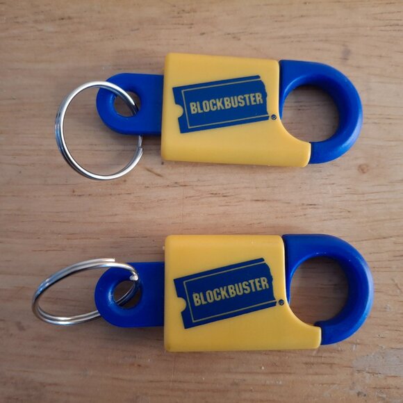 2x Vintage Blockbuster Video Keychains + Vintage Surge Keychain - Picture 2 of 5